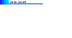 Desktop Screenshot of copiouscoupons.com